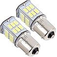 PYRJIN P21w 1156 Ba15s LED Bulb, 5w DC 10-80V Super Bright White Colour 6000K Used For Backup Reverse Lights Tail Lights,Turn Signal Light, Rv lights (pack of 2)
