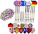 Produktbild Kings Dart Dartpfeile Spar-Set "Allround" mit 12 Turnierdartpfeilen, 36 Full Dart Flights und 500 Dartspitzen