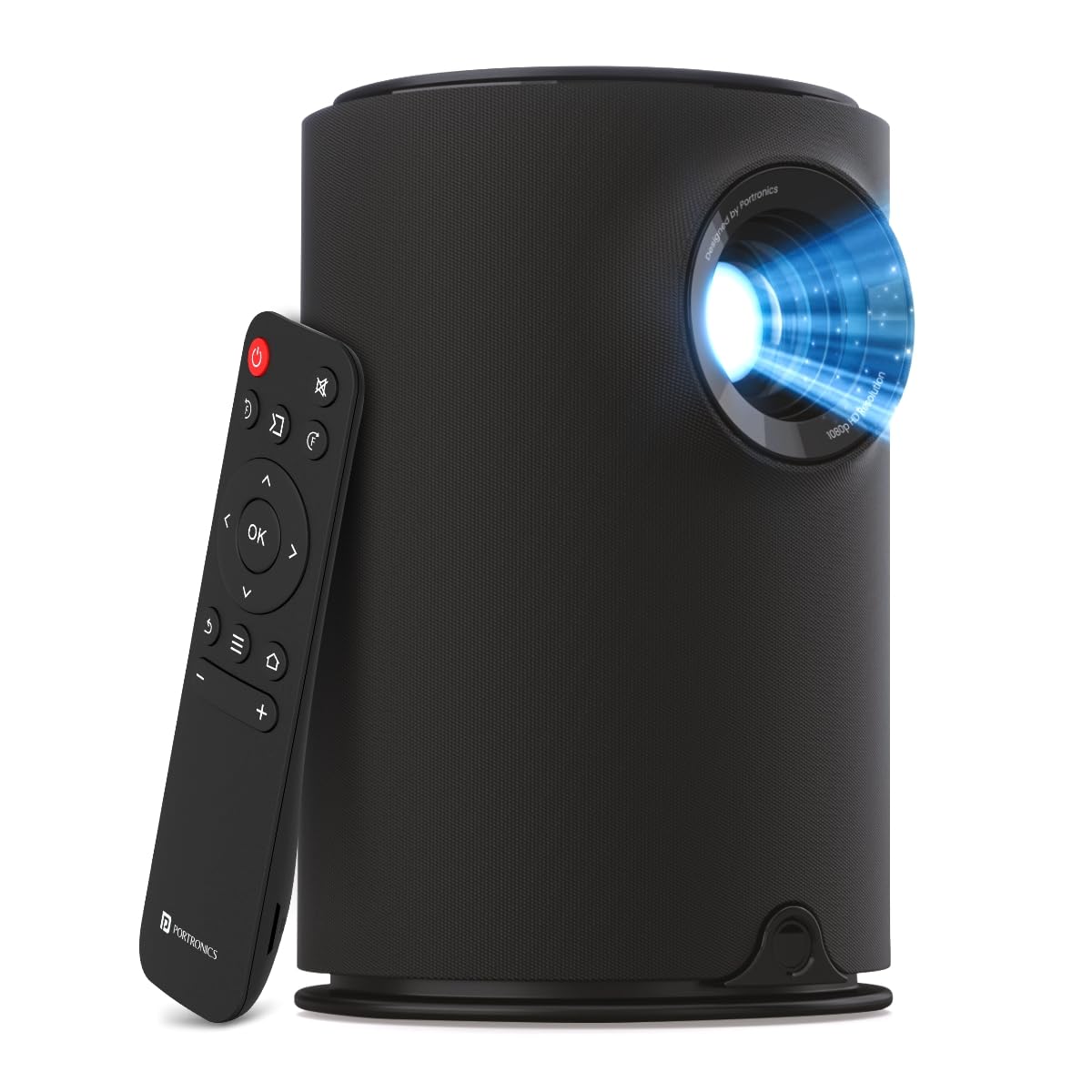 Portronics Beem 410 Smart LED Projector with Android 9.0, 3600 Lumens (250 ANSI), 1080p HD Resolution, Up to 200 Inches Scree