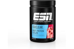 ESN ISOCLEAR Whey Isolate Protein Powder, Fresh Cherry, 908 g, 2 lbs, 30 Servings Clear Whey - Lactose Free