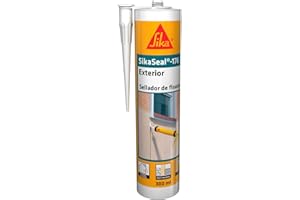 SIKA - Sellador de fisuras - SikaSeal 176 Exterior - Blanco - Sellador acrílico para juntas de conexion y movimiento - Fácil de aplicar - 300ml