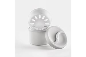 THERACASO Zahnprothesenbehälter, Prothesendose mit herausnehmbarem Einsatz, sicherem Schraubdeckel und Temperaturbeständigkeit | hygienische Aufbewahrung und Reinigung für Zahnprothesen und Zahnschienen (1St.)