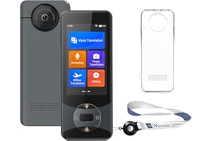 ‎WOOASK Wooask Sprachübersetzer Ohne Internet, Übersetzer Gerät Testsieger, Translator W10 Übersetzer Echtzeit 144 Sprachen mit sprachausgabe/Offline/Foto Sprachübersetzer für Reisen,Lernen und Business