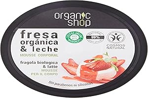ORGANIC SHOP Mousse Corporale Yogur de Fraise 250 ml Standard, unique
