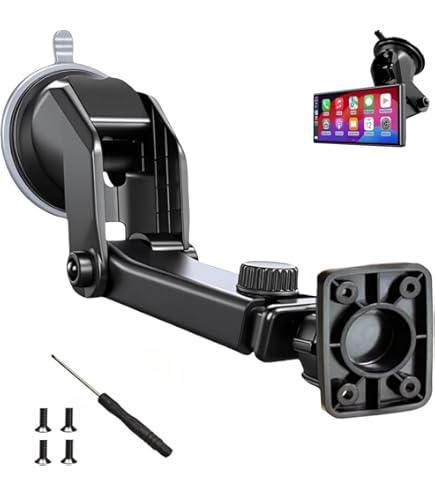 Podofo 9,3" Draadloos CarPlay Scherm Met 2K Dashcam Voor/Achter | Android Auto, Bluetooth, FM & Achteruitrijcamera | Plug & Play Voor Elke Auto