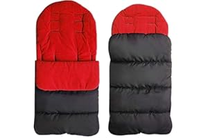 LIUDUO Fleece Lined Snuggly Cosy Toes Pushchair Footmuff,Baby Sleeping Bag Footmuff,Baby Stroller Cosy Toes Liner Padded,Windproof Warm Thick Cotton Pad