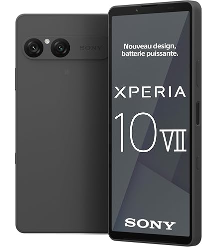 Sony Xperia 10 VI Noir - 6.1 Pouces 21:9 Wide OLED - Trois