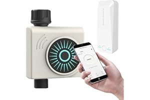 SOGUYI Sprinkler Timer WIFI Watering Timer, Smart Hose Watering Timer with WIFI Hub, Wireless Remote APP Control Irrigation System,Water Flow Meter for Garden Lawn Watering