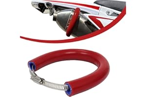 IUVWISN Silenciador universal para motocicleta Protector de cubierta de lata Protector de anillo de escape ajustable de 90 mm a 145 mm para Dirt Pit Bike YZ YZF WR TTR PW TC TE TX 250 300 450 (Rojo)