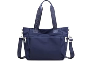 DIRRONA Fashion Damska Torba Nylonowa Damska Torba Na Ramię Casual Traveling Ladies Messenger Bag Wiele Kieszeni DużA Wodoodporna Nylonowa Torebka Torby SzkołA Codzienne UżYtkowanie Niebieski
