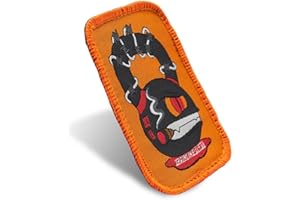 TRAINLIKEFIGHT - Parche Posterior (Macho/Hook) para Colocar en Chalecos, o Cualquier Superficie con Hembra/Loop (No Incluye Hembra/Loop para Coser en Superficies)