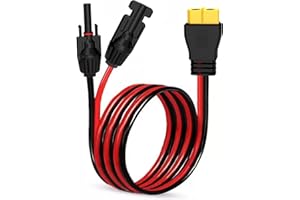 SIMMPATUU Simmpatu Cavo di Ricarica Solare Spina Solare XT60 Spina 1.5M, Cavo Adattatore Pannello Solare 12AWG Compatibile con Powerstation Mini Generatore Solare con Pannello Solare