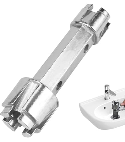 Clé Haltère Zinc Robuste Clé à Haltère Pour Vidange De Baignoire Rapid Repair - Double Face, En Zinc, Robuste