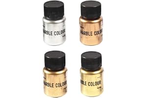 KERDEJAR Pigment, 4 Couleurs Miroir Texture métal Perle Poudre résine époxy Colorant Paillettes marbre métallique Pigment résine Colorant Fabrication de Bijoux A #