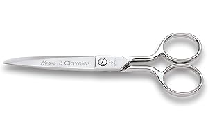 3 Claveles Tijera Castellana Varios Usos (Línea Home), Plata, Costura 6" (15 cm)