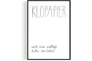PULSE of HOME Badezimmer Deko Bilder – Hochwertiger Kunstdruck für Deine Wanddeko – Klopapier Rolle Design A4 (21 x 29,7 cm) – Made in Germany – Ohne Rahmen
