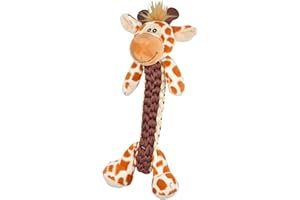 LOVE STORY Jouet Peluche avec Corde Les Féroces Suzie la Girafe sonore 34cm