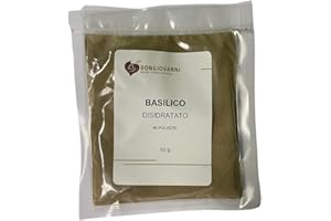 BONGIOVANNI (FARINE E BONTÀ NATURALI) BONGIOVANNI FARINE E BONTA' NATURALI Basilico disidratato in polvere 50g
