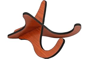 JIAMIAN JAMIAN Détachable Support Guitare en Bois Portable, Support Pour Ukulélé En Amovible Avec Couverture Complète En Mousse Pour Banjo, Violon Et Mandoline