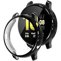 M.G.R.J Soft TPU Front Protection Case Cover for Samsung Galaxy Watch Active 2 44mm Smart Watch (Flexible|Silicone|Black…