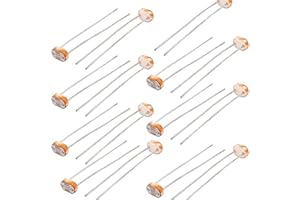 COMFORTY 30 Stück 5 mm Ohm Fotowiderstand LDR-Widerstand 5528 GL5528 Lichtabhängiger Fotoleiter 30 Stück Fotolichtempfindlich