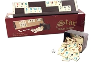 STAR OYUN ALETLERI Staroyun staroyun1010259 13,5 x 52,5 x 12 cm Star Gold Holz Rummy Set