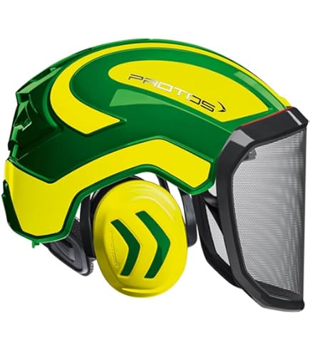 Casco Forestale Integral Forest - Casco Lavoro Rosso/Giallo, Regolabile 54-62cm, Standard EN397 - Foto 10
