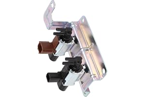UNIFIZZ Auto GM LF82-18-740 4 Pin Collettore Aspirazione Vuoto Elettrovalvola Tono Argento per Mazda 3 5 6 CX-7