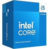 Intel Core i5-14400F Desktop Processor 10 cores (6 P-cores + 4 E-cores) up to 4.7 GHz, PGA LGA1700