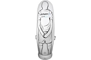 Rinat Hinchable Nrg Training, Difesa Gonfiabile per Calcio Unisex – Adulto, Bianco/Arancio, 2.05 m