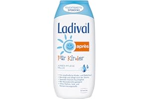 ‎LADIVAL Ladival Kinder Après Lotion – Parfümfreie After Sun Lotion für Kinderhaut – intensiv pflegend und kühlend – ohne Farb- und Konservierungsstoffe – 200 ml