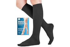 WEEKEND PENINSULA Medizinische Kompressionsstrümpfe Damen & Herren 20-30 mmHg Klasse 2, Größe S-4XL, Abgestufte Unterstützung Kompressionssocken Stützstrümpfe für Krampfadern Ödeme Flug