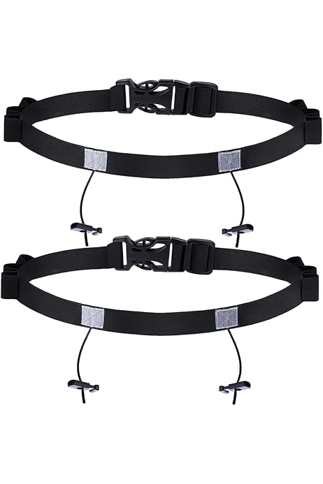 Ceinture De Dossard Réglable Pour Course à Pied - Triathlon, Marathon, Cyclisme - Rouge