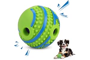 SIKARAAM 12cm Interactive Dogs Giggle Ball Dog Toy Wobble Giggle Ball, Indestructible Dog Toys Relieve Anxiety and Boredom, indoor outdoor Safe Dogs Gift (4.72")