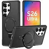 Rongep Samsung Galaxy S26 Ultra i&ccedil;in Kılıf Mag-Military Katlanabilir Halka Stantlı [MagSafe ile Uyumlu] S26 Ultra Kılıfı PC+T