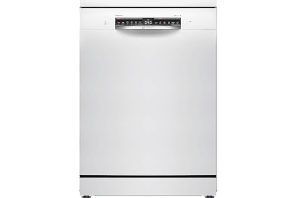 Bosch SMS4EMW01F, Série 4, Lave-vaisselle 60 cm, Pose libre, Blanc