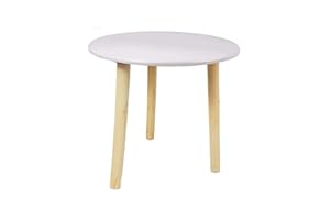 ‎SPETEBO Spetebo Deko Holz Tisch 30x30 cm - Farbe: weiß - Kleiner Beistelltisch Couchtisch Sofatisch Blumenhocker