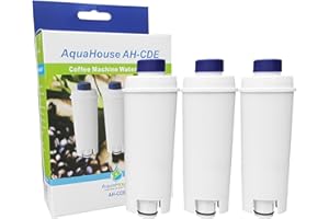 AQUAHOUSE 3X AH-CDE Compatible Filter for DeLonghi Water Filter DLSC002, SER3017, 5513292811, fits Delonghi Bean-to-Cup and Espresso Coffee Machines