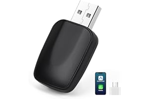 GuKKK Bezprzewodowy adapter CarPlay, 2 w 1, Android Auto Wireless, Convert Wired to Wireless CarPlay, Plug and Play, bezprzewodowy adapter CarPlay do samochodów z AA i Carplay, USB C/A