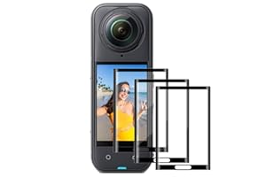 K&F CONCEPT Displayschutzfolie für Insta360 X5, 3er Pack Schutzfolie 9H Härte Gehärtetes Glas Schutzabdeckung für Insta X5 Anti-Scrach Mehrschichtbeschichtung LCD-Display-Folie Insta360 X4/X5 Zubehör