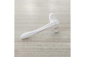 CYSJ Alliage d'aluminium de Pont cassé, poignée de fenêtre à battants, poignée Plate en Acier Plat Plat en Forme de Porte Pliante (Color : White)