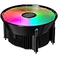 Cooler Master A71C ARGB AMD Ryzen AM4 Low-Profile CPU Air Cooler, Anodized Black Aluminum Fins, Copper Insert Base, MF120 120 ARGB Lighting Fan for AMD Ryzen AM4 Only