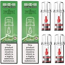 SKE Crystal Plus Vape Device Battery - E Cigarette Starter Vape, 400mAh  battery, 11W, for SKE Crystal Plus prefilled vape pods, TPD Compliant Ecig,  2ml No Nicotine (Aurora Green) : Amazon.co.uk: Electronics