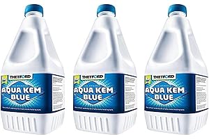 Thetford LOT 3 X Aqua KEM Blue 2L Produits WC Chimique Entretien Toilettes