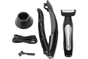 Ryggtrimmer för Män Extremt Räckvidd Avtagbart Handtag Power Burst Våttorr Användning Män Ryggfrisör Man Rygg Rakhyvel för Hela Kroppen Ben Hårborttagning Trimmerverktyg