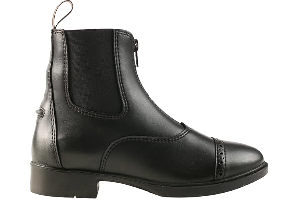 HORZE enfant, bottines d'équitation Wexford, fermeture éclair, aspect cuir