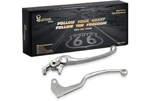 LE LEFOSSI Motorrad Ersatzbremskupplung Handhebelsätze Paare für Suzuki GSR 750 2011-2012 GSR 650 2006-2011 DL650 V-Strom 2004-2006 SFV650 GLADIUS 2009-2012 Polished Silver