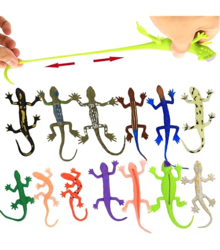 6 Figurines Caméléon Qui Changent De Couleur - Jouet Enfant Sans Trous - Cadeau Anniversaire 3 Ans Et + - Récompense Classe