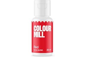 Colour Mill Oil Blend Food Colouring Red: Colorante Alimentare Liposolubile a Base di Olio - 20 ml