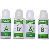 GIMOCOOL Liquid Plant Food - Hydroponic Nutrients - Set Of Two Parts A B - Hydroponic Liquid Bonsai Fertilizer - Garden Plant